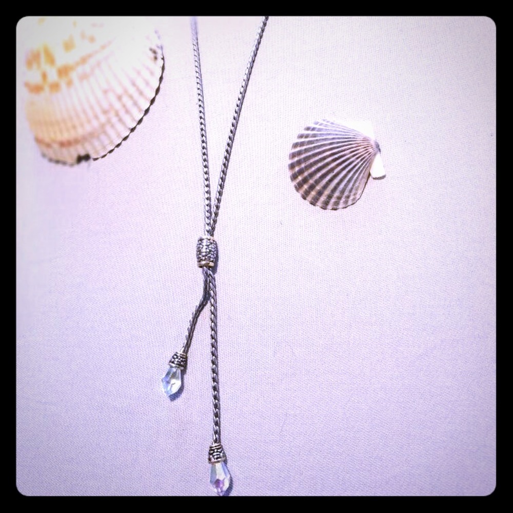 Stainless steel with Swarovski crystal necklace